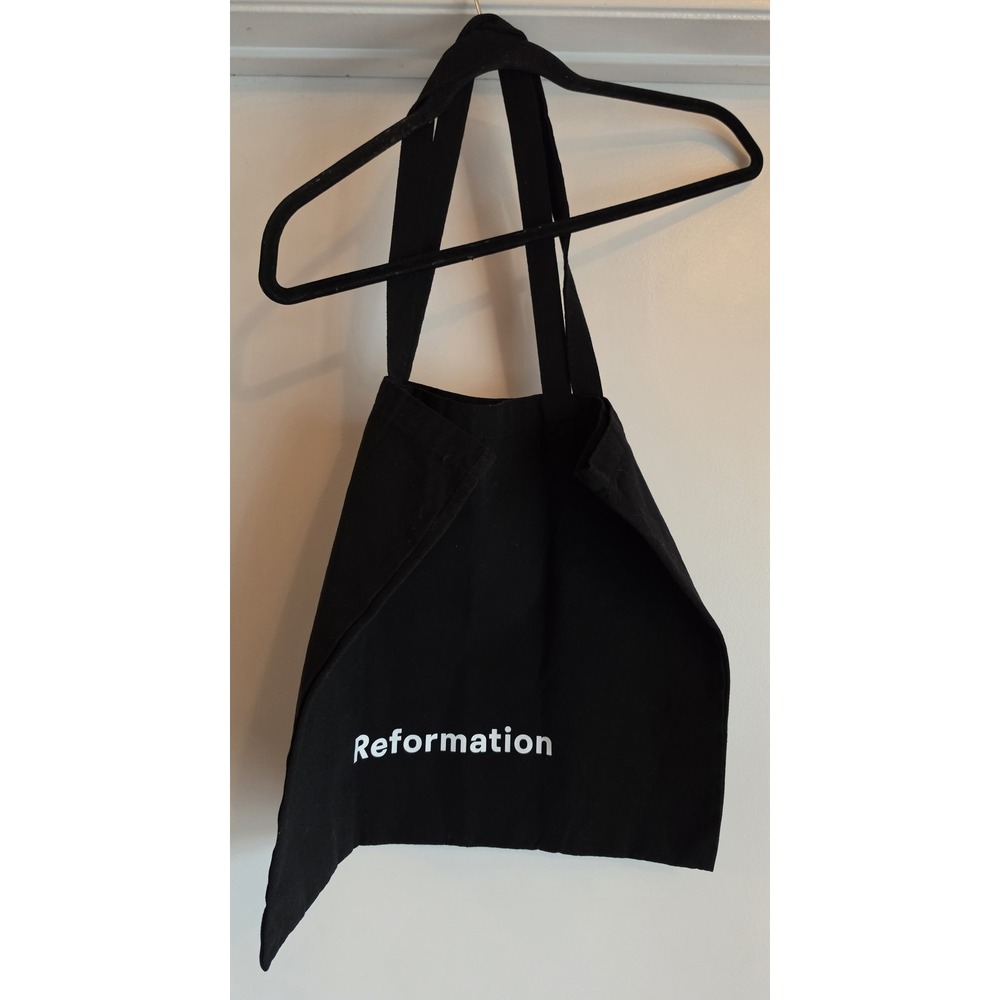 Reformation Tote Bag Black Minimalist Shoulder Handbag Purse Carry All